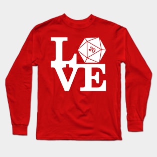 LOVE D20s - Board Gamer Long Sleeve T-Shirt